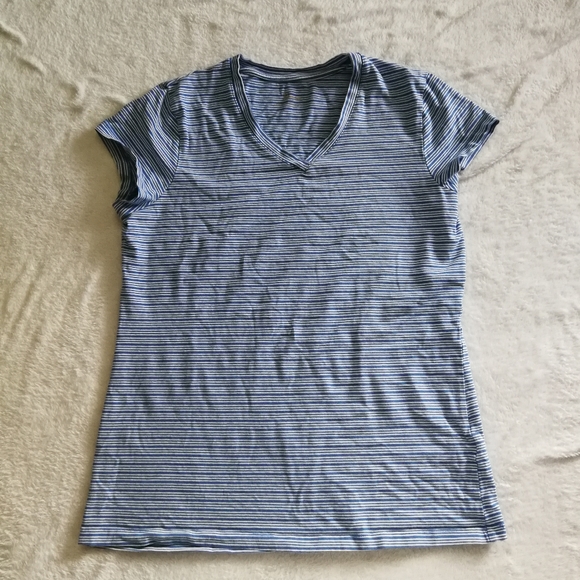 Penmans Striped V-Neck Tee - Picture 1 of 3